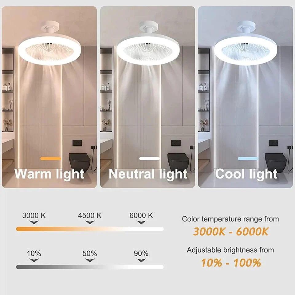 Ventilador con Luz para socket